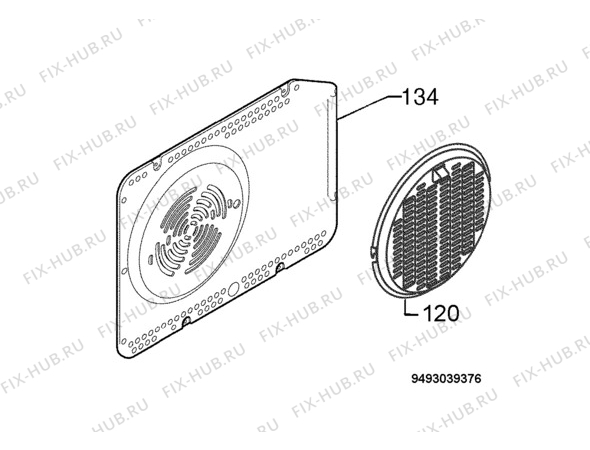 Взрыв-схема плиты (духовки) Electrolux EOB68713X - Схема узла Kit 269